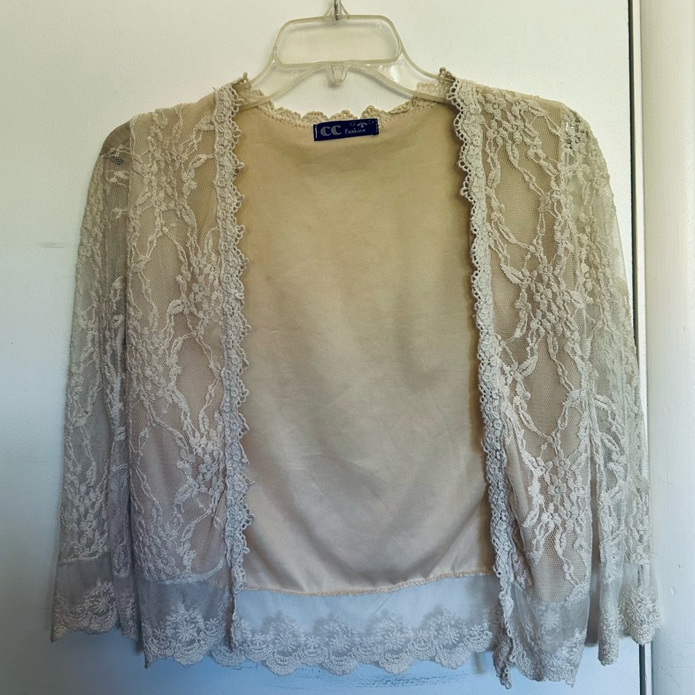 Vintage lace cardigan